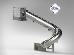 Stainless Steel Slide with Clear Skylights Model SS-A1017 Stainless Steel Slide with Clear Skylights Model SS-A1017