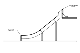 Stainless Steel Dry Slide Model SS-A1021 plan view Stainless Steel Dry Slide Model SS-A1021 plan view