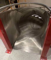 Stainless Steel Slide with Clear Skylights Model SS-A1025 Stainless Steel Slide with Clear Skylights Model SS-A1025