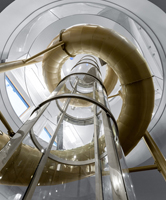 Stainless Steel Slide with Clear Skylights Model SS-A1027 Stainless Steel Slide with Clear Skylights Model SS-A1027