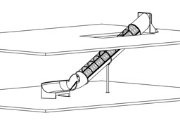 Stainless Steel Slide with Clear Top Model SS-A1035 Stainless Steel Slide with Clear Top Model SS-A1035