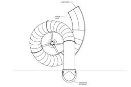 Outdoor Stainless Steel Slide Model SS-A1037 plan view Outdoor Stainless Steel Slide Model SS-A1037 plan view