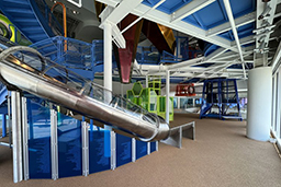 Stainless Steel Slide with Clear Top Model SS-A1038 Stainless Steel Slide with Clear Top Model SS-A1038