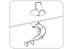 Stainless Steel Indoor Slide Model SS-A1039 plan view Stainless Steel Indoor Slide Model SS-A1039 plan view