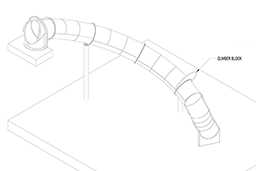 Stainless Steel Sweep Slide Model SS-A1041 plan view Stainless Steel Sweep Slide Model SS-A1041 plan view