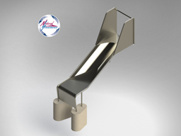 Stainless Steel Playground Slide Model SS-P103 - bury mount Stainless Steel Playground Slide Model SS-P103 - bury mount
