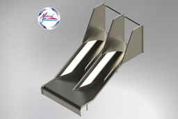 Double Stainless Steel Playground Slide Model SS-P203 - surface mount Double Stainless Steel Playground Slide Model SS-P203 - surface mount