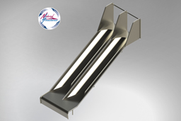 Double Stainless Steel Playground Slide Model SS-P206 - surface mount Double Stainless Steel Playground Slide Model SS-P206 - surface mountt