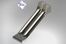 Double Stainless Steel Playground Slide Model SS-P207 - surface mount Double Stainless Steel Playground Slide Model SS-P207 - surface mount