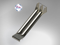 Double Stainless Steel Playground Slide Model SS-P208 - surface mount Double Stainless Steel Playground Slide Model SS-P208 - surface mount