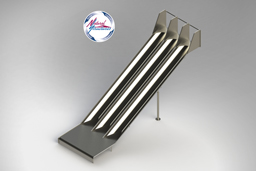 Triple Stainless Steel Playground Slide Model SS-P3010 - surface mount