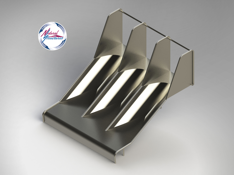 Triple Stainless Steel Playground Slide Model SS-P303 - surface mount Triple Stainless Steel Playground Slide Model SS-P303 - surface mount