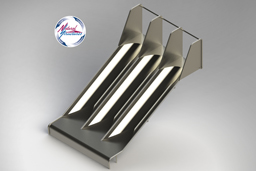 Triple Stainless Steel Playground Slide Model SS-P305 - surface mount Triple Stainless Steel Playground Slide Model SS-P305 - surface mount