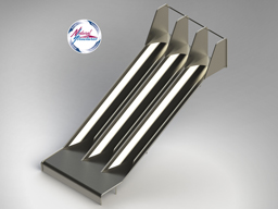 Triple Stainless Steel Playground Slide Model SS-P307 - surface mount Triple Stainless Steel Playground Slide Model SS-P307 - surface mount